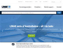 Tablet Screenshot of linak.dk